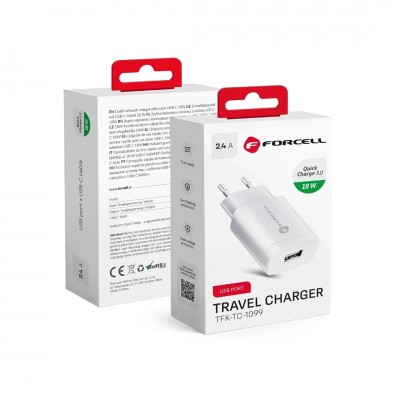 Zidni punjač/adapter - USB A - 2.4A-18W BRZI